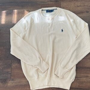 Polo by Ralph Lauren Men's Beige Crewneck Sweater